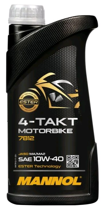 Масло синтетическое  MANNOL 10W-40 для мото 1 л 7812-1