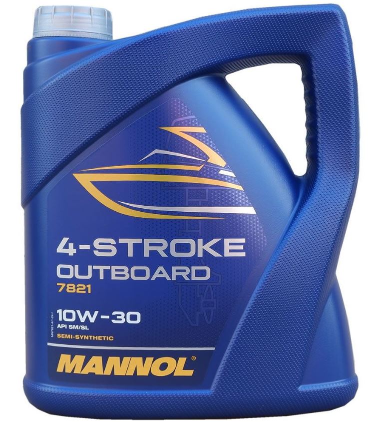 Масло моторное п/синт Mannol Outboard 4T 10W-30 4л 7821-4